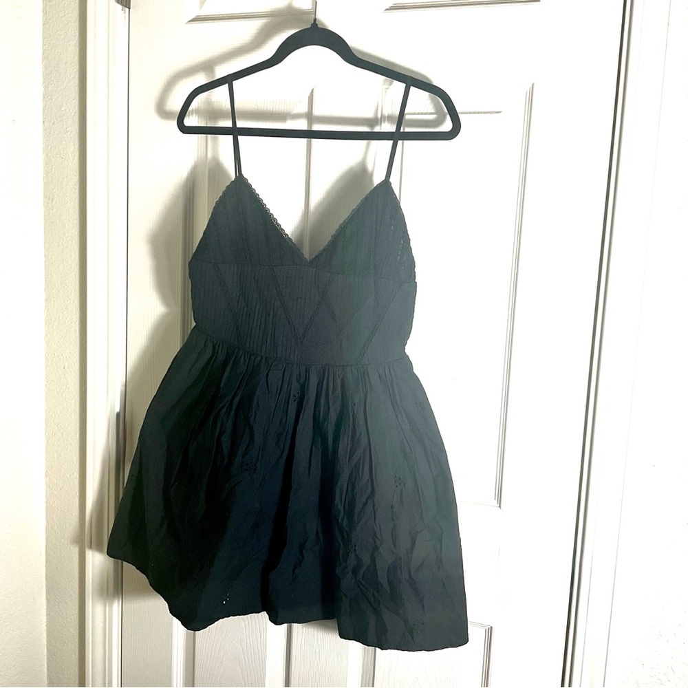 Zara Woman’s Black Spaghetti Strap mini Dress size medium - Picture 2 of 11